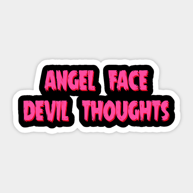 Angel Face Sticker by TheCosmicTradingPost